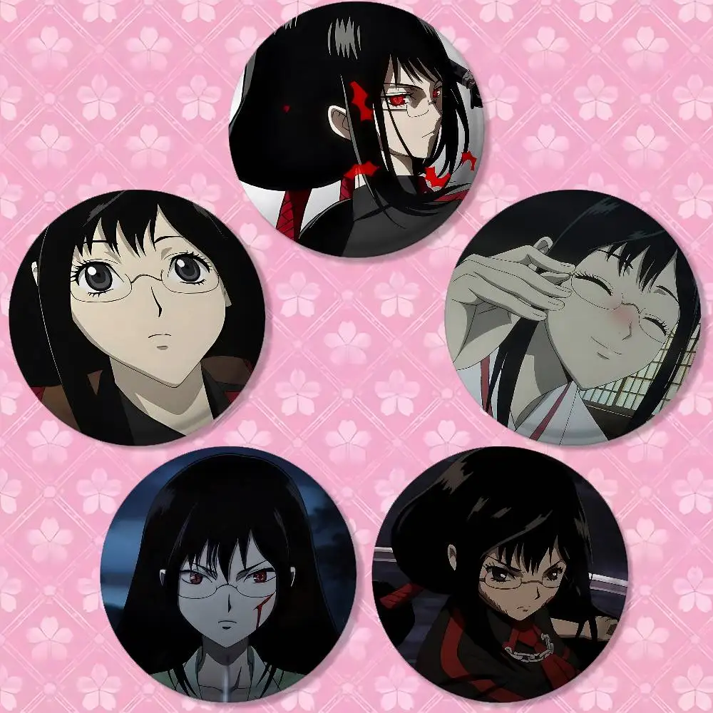 أنيمي B-BLOOD-C شارات الطرفية التلبيب دبابيس صفيح بروش مستدير لحقيبة كتف اكسسوارات هدايا تذكارية #3