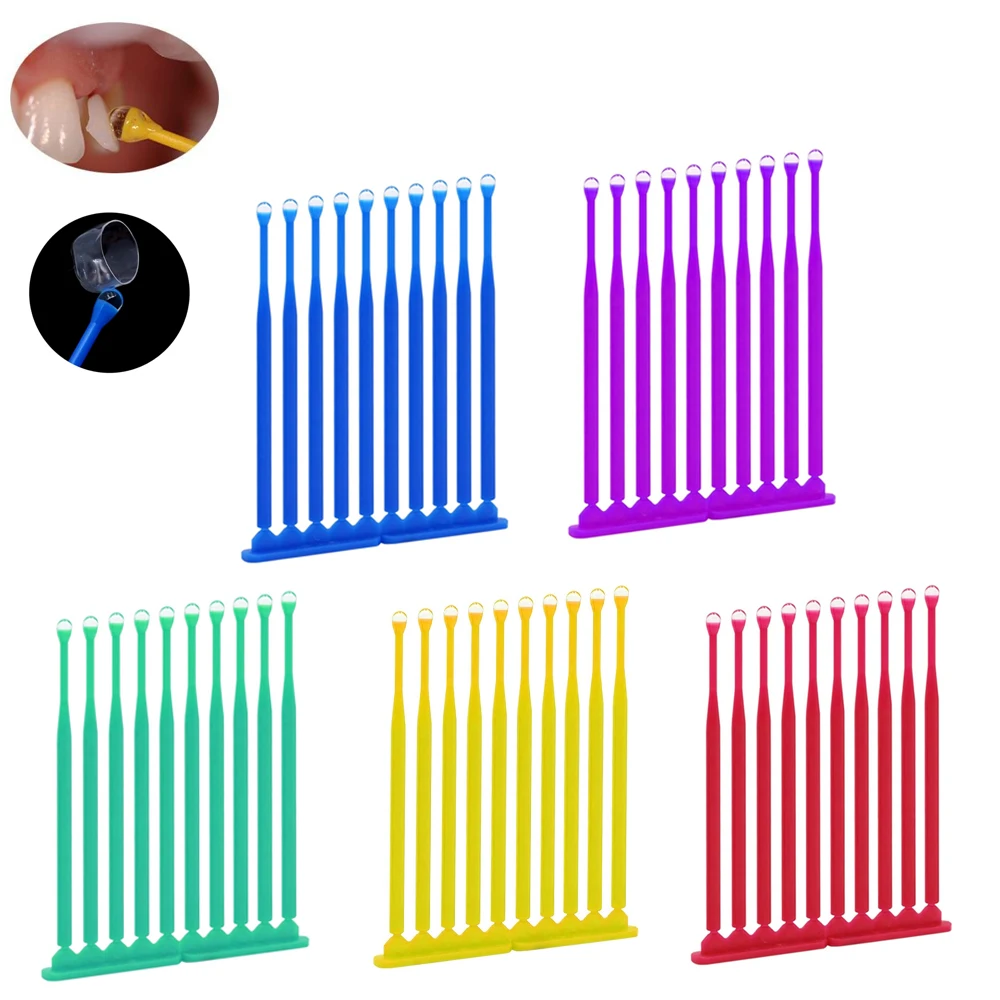 20Pc Dental Refill Bonding Stick Applicator Sticks Adhesive Tip Tooth Crown Porcelain Veneer Matrice Adhesive Rods Dentisty Tool