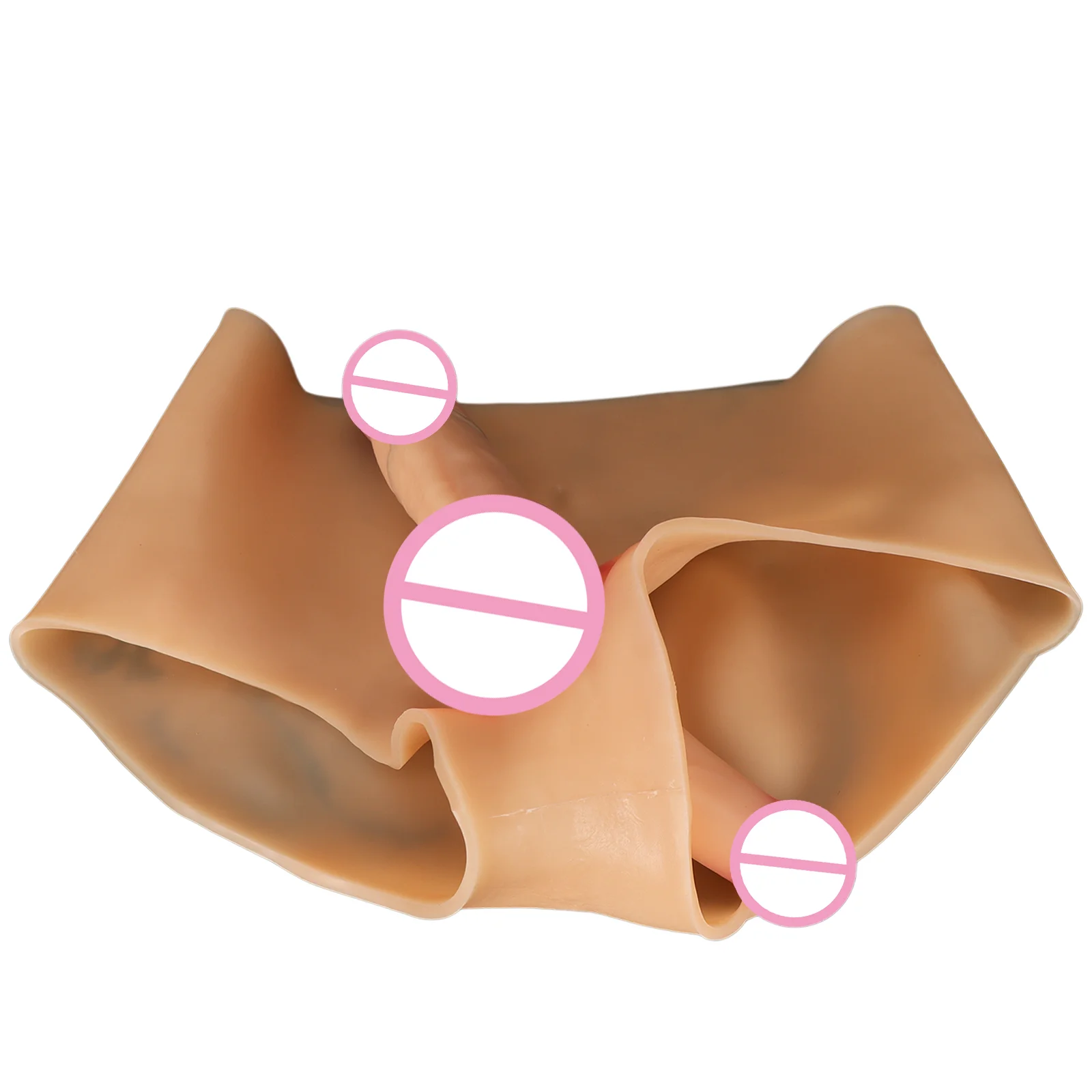 New Wearable Double Penis Pants Realistic Strap On Dildo Vagina Masturbator Clitoral Stimulator For Women Lesbian Adult Sex Toys