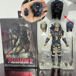 NECA Lost Predator Figure With LED Predator VS Alien Edition Predator Alien Hunter Action Figure Model Collectible Gifts