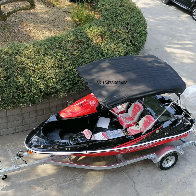 Barco de pesca recreativo familiar de 4,6 metros fabricado en China, motor fueraborda para deportes de esquí acuático, lancha rápida de 15 pies a la venta