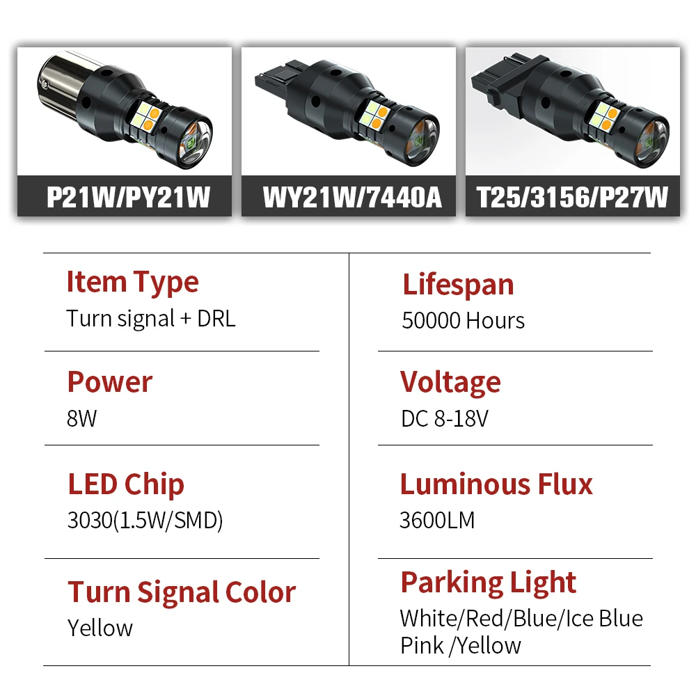 Señal de giro de modo Dual y luz diurna DRL, accesorios LED de 2 piezas para Fiat Sedici 2006-2014 2007 2008 2009 2010 2011 2012