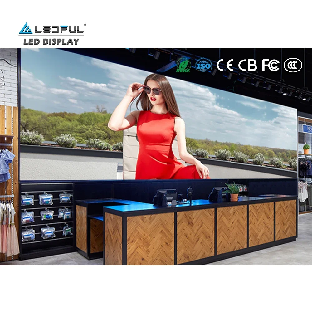

Shopping Mall Advertising LED Videowall Panel Indoor P1.5 HD LED Display