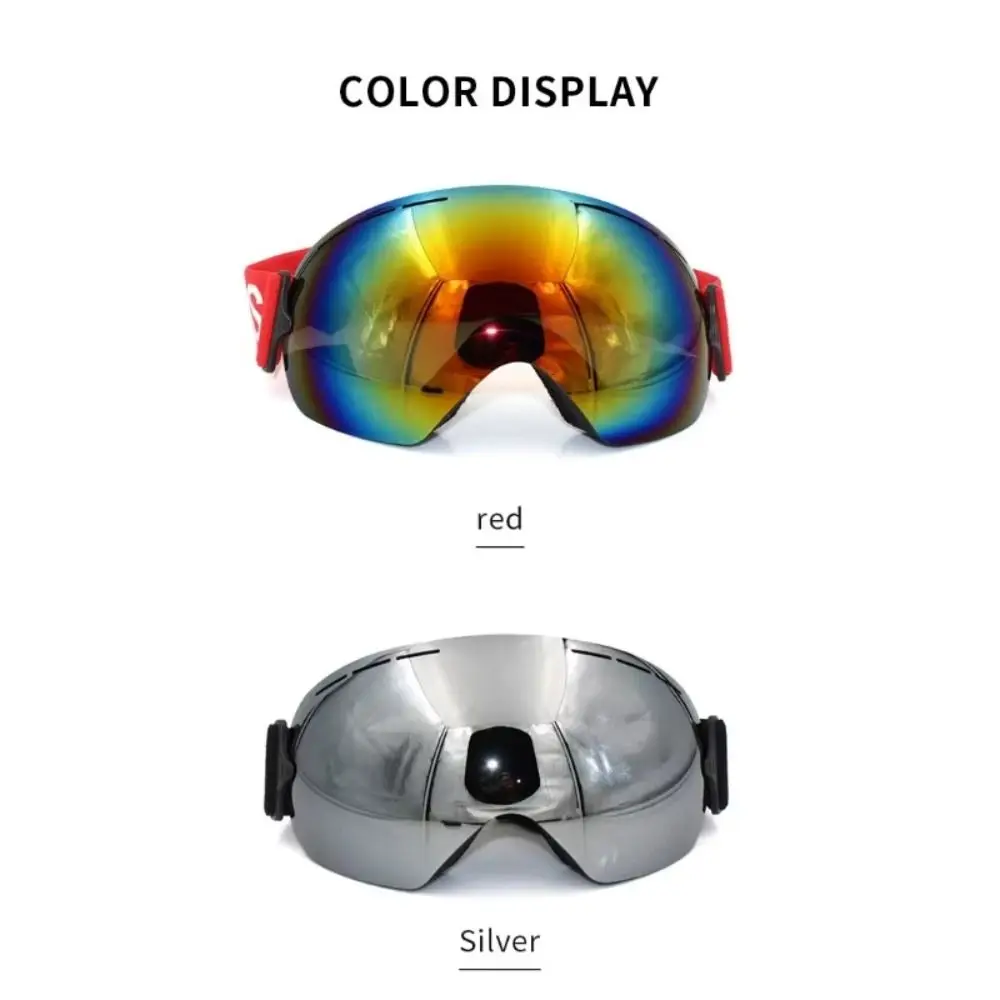 

Ski Supplies Large Frame Ski Goggles Professional Windproof Snowboard Skiing Glasses Anti-fog UV400 Snow Eyewear Outdoor Sports