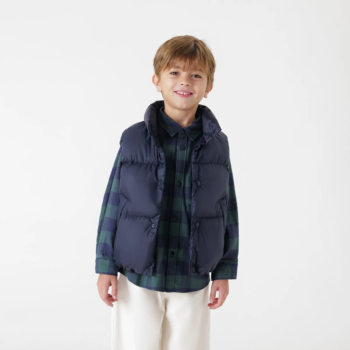 MARC&JANIE Boys Three-proof Fabrics Thickened Warm Down Jacket Vest for Winter 231520