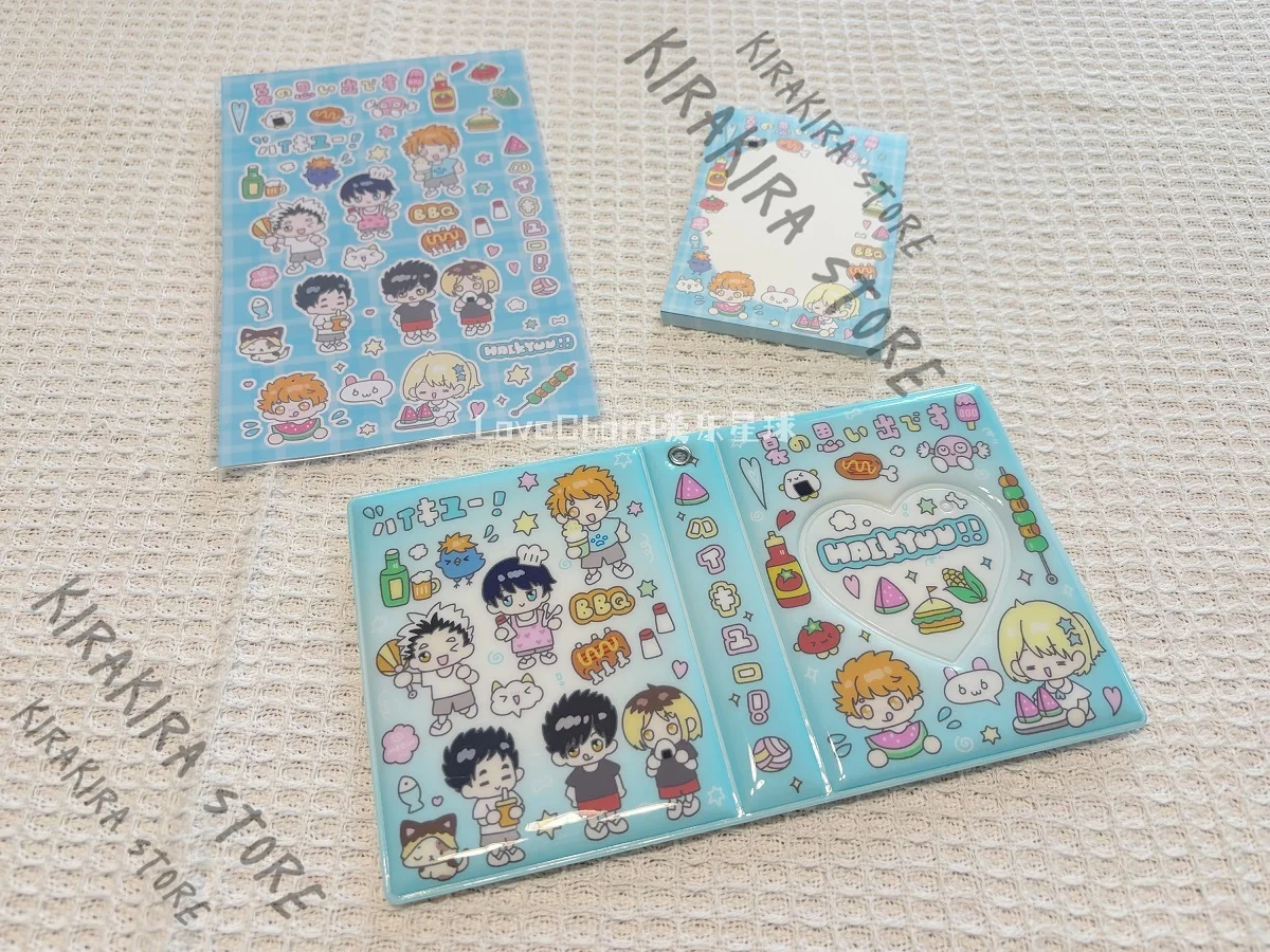 

Haikyuu!! Card Book Shoyo Hinata Cosplay Sticker Notepad Collectible Mini Cards Photo Album Summer Day Series Cartoon Products
