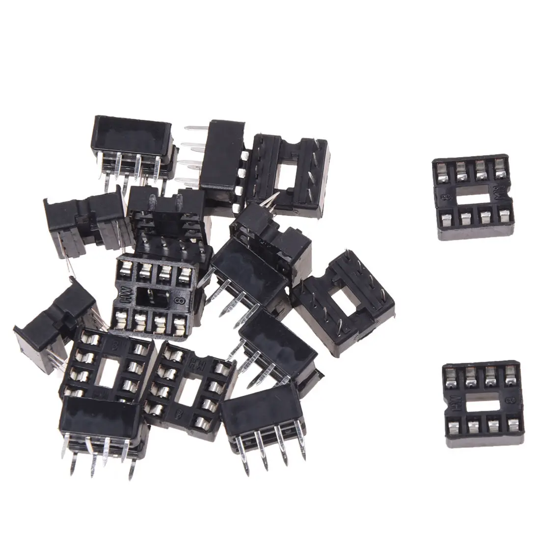 20 x 8 Pin 2.54mm Pitch IC Sockets Solder Type Adaptor