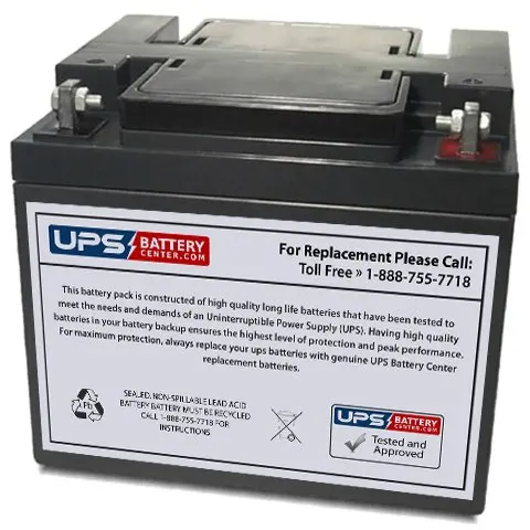 12V 40Ah Sealed Lead Acid Battery for UPS Backup Power Systems, Customized