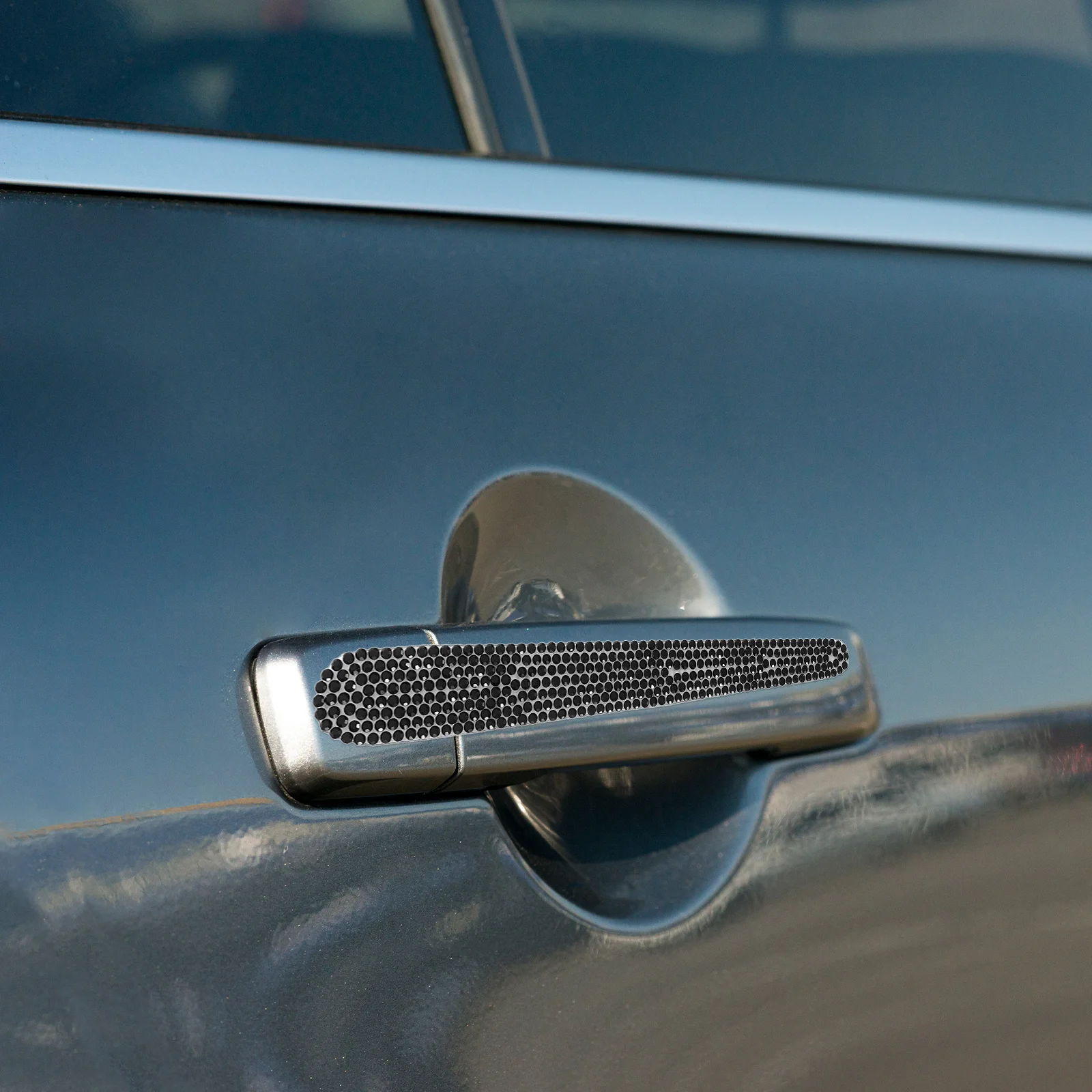 8Pcs Car Door Handle Protector Set Rhinestone PVC Anti Scratch Car Door Bowl Protective Stickers Bling Accessories