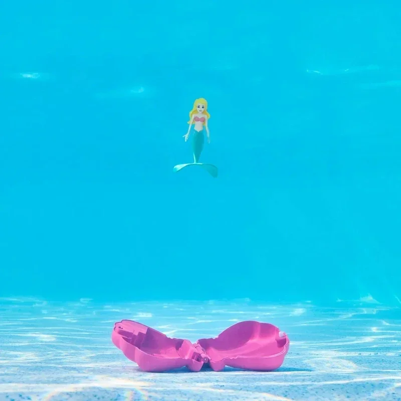 かわいいマーメイドプールおもちゃ飾りマーメイドシェル宝のおもちゃ回転上昇デザイン教育就学前の子供娘ギフト