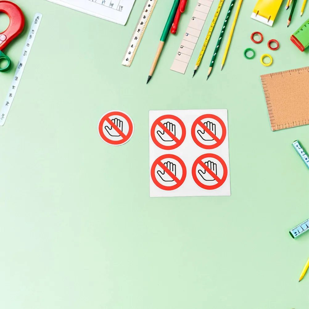 

15Pcs Do Not Touch Sign Stickers Bold Visible Self Adhesive Safety Labels for Preventing Accidental Touch in Factories