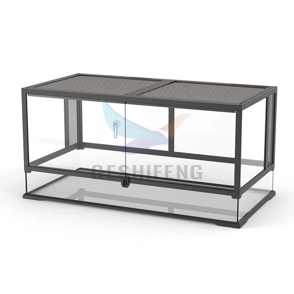 64 Gal 242 L Reptile Enclosures Chameleon Cage Bearded Dragon Terrarium Reptil