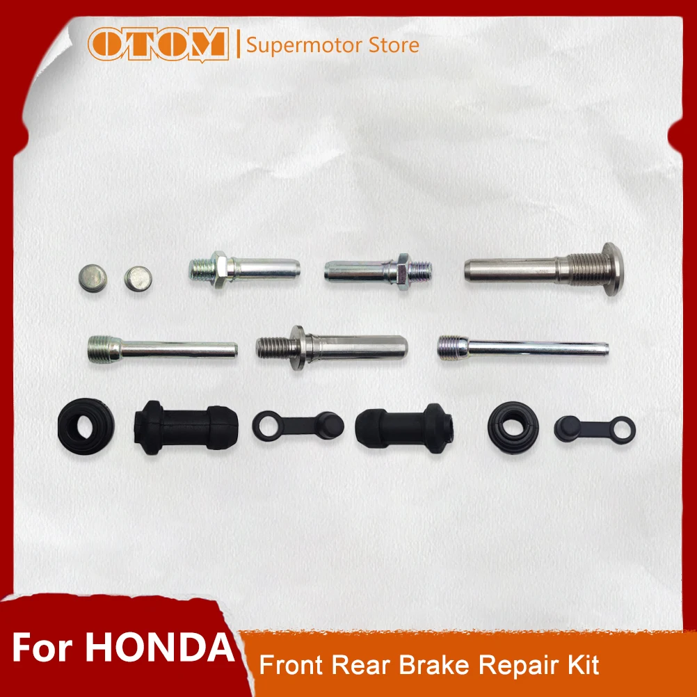 Motorcycle Accessories Front Rear Brake Repair Kit Rubber Sleeve Pin For NISSIN Brake Callipers Pump HONDA YAMAHA Off-Road Bikes