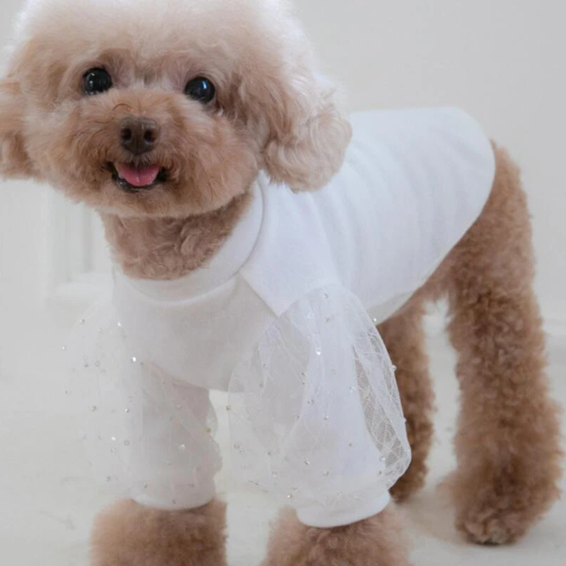 Cotton Dog T-shirt Cat Puppy Yorkie Chihuahua Yorkshire Clothes Shirt Pajamas Poodle Pomeranian Maltese Small Dog Costume Outfit