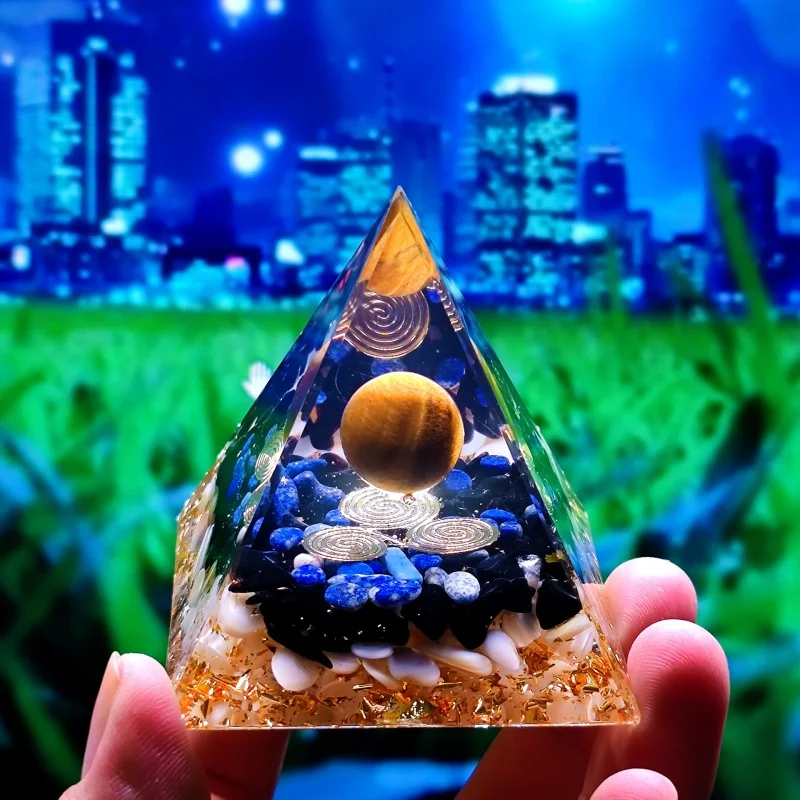 Foreign Trade Same Pyramid Crystal Ball Pyramid Crystal Gravel Epoxy Resin