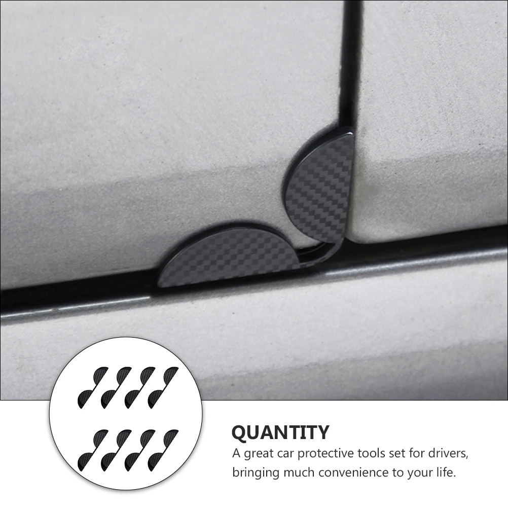

8pcs Car Door Guards Sticker Protective Strips Durable Seal Wind Noise Reduction Scratch Protector Car Parts Accessories
