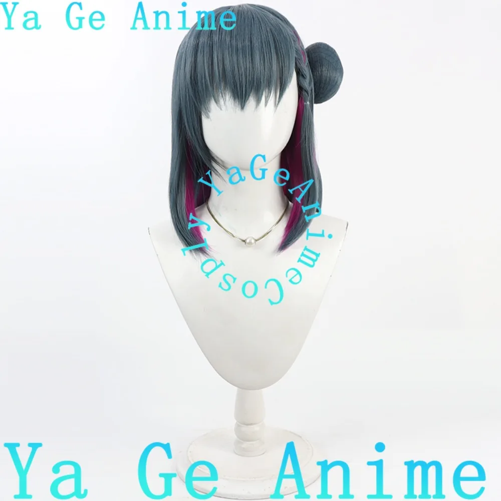 شعر مستعار تأثيري في المخزون شحن سريع الظاهري VTuber Yamagami Karuta شعر مستعار تأثيري كعكة الشعر أنيمي عرض الواقع الهزلي شعر مستعار اصطناعي