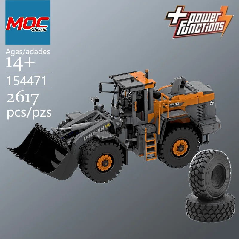 Custom Classic MOC  DL420-7 Wheel Loader Technic Model - Trendy Educational Toy- Stress-Relief Toy - Top Choice Holiday Gifts