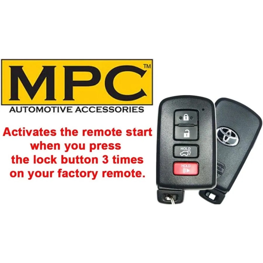 Zestaw zdalnego uruchamiania MPC kompatybilny z Toyota 4Runner 2010-2019 dla wygodnego dostępu bez kluczyka i funkcji uruchamiania przyciskiem.