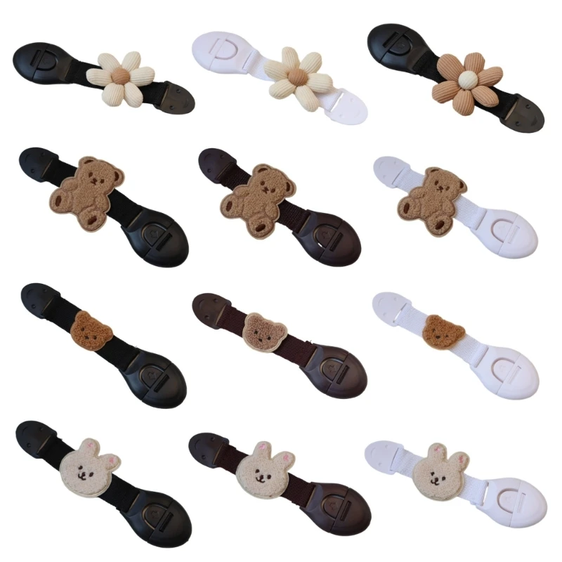 

Secure Locking System Flower-shaped Childproofing Lock Anti-pinch Lock Durable