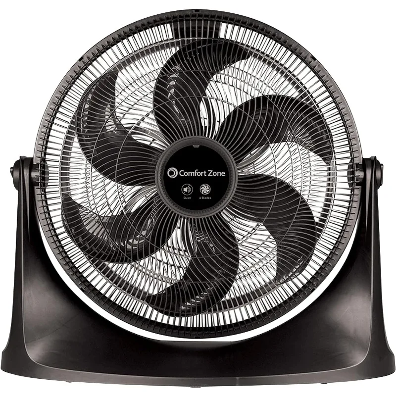 

Comfort Zone PowrCurve High Speed Wall Mount Floor Fan, 180 Degree Adjustable Tilt, 20", 3 Speed