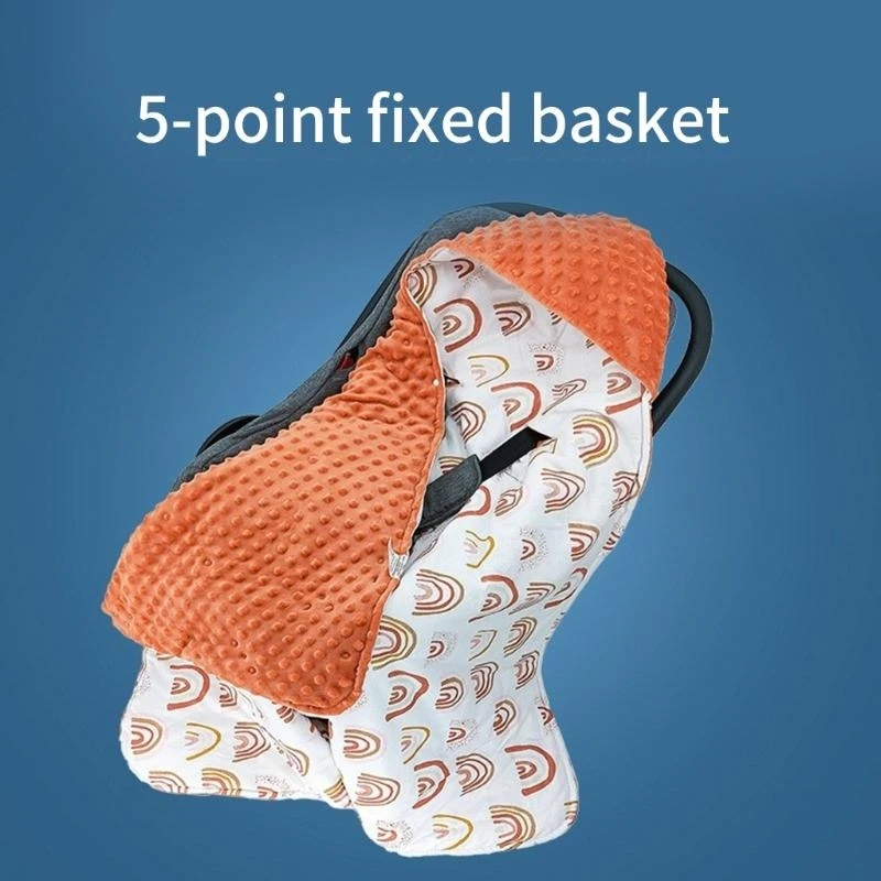 J15U Baby Car seats Blanket Newborns Swaddles Blanket Lovely Pattern Carrying Blanket