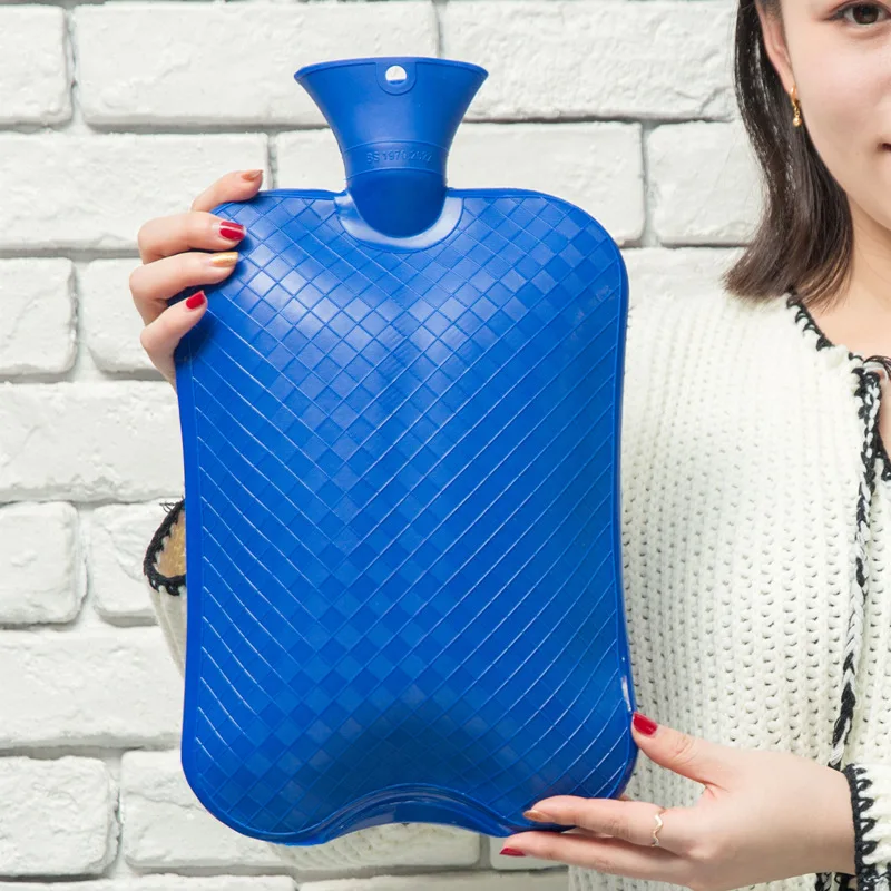 3L Big Water-filling PVC Hot Water Bottle Reusable Hot Water Bag for Pain Relief with Cover