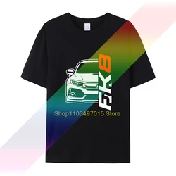 JDM Genzo Civic FK8 TypeR T-shirt T-Shirt Summer Short Sleeve O Neck Cotton Humor T Shirt Man Clothing Funny Tops & Tees