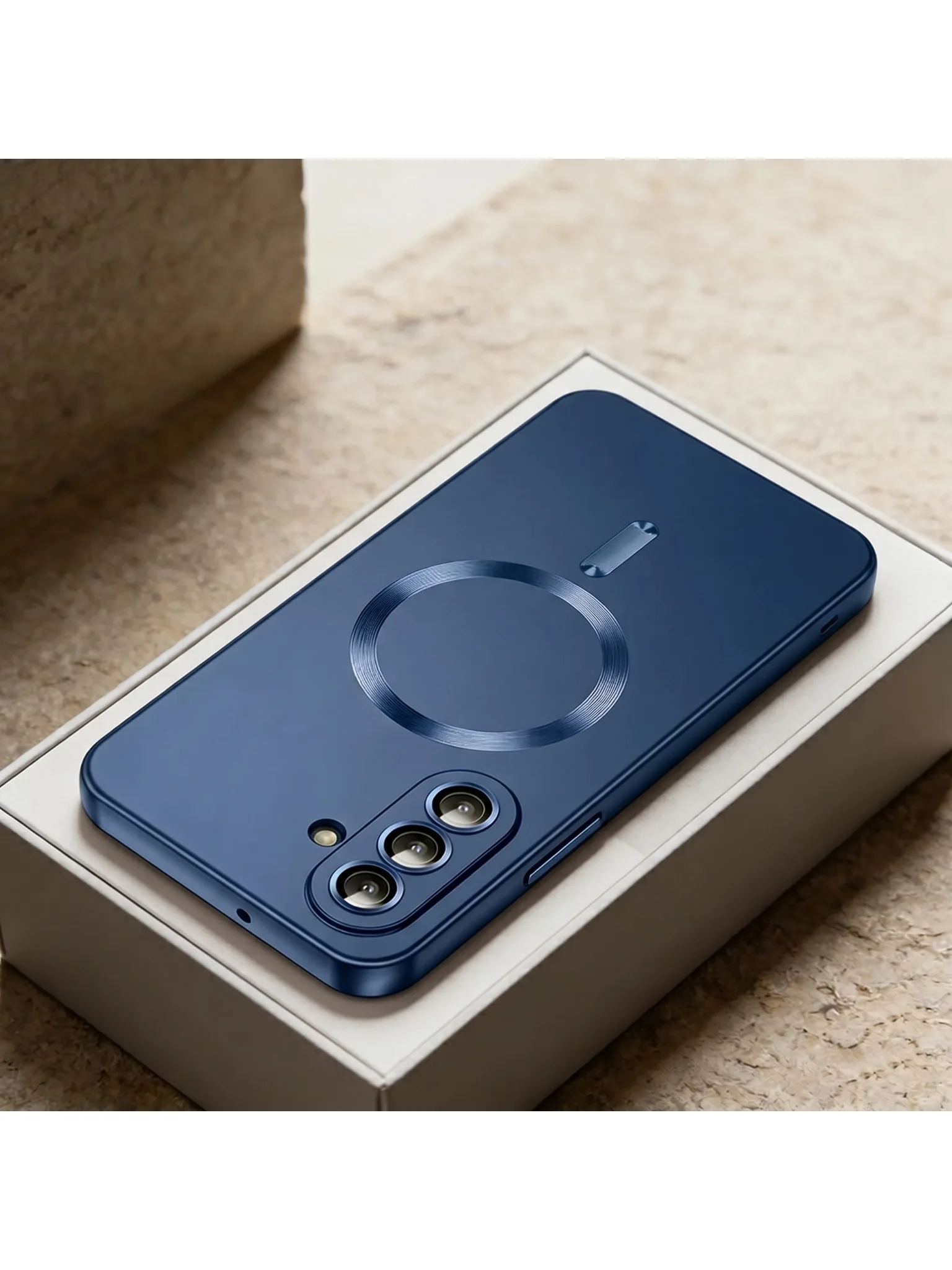 Metaliczne etui na telefon z miękkiego TPU z obsługą MagSafe do Samsung Galaxy S26 S25 S22 S21 Ultra Plus S24 S23 FE S25 Edge z ochroną obiektywu — 2