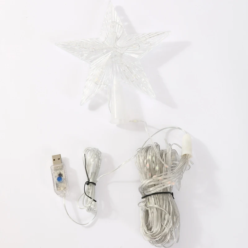 LED-Stern-Wasserfall-Lichter, Weihnachtsdekoration, Lichterkette, Weihnachtsbaumschmuck für Zuhause, 2025, Navidad Natal, Neujahr 2026 – Detail 5