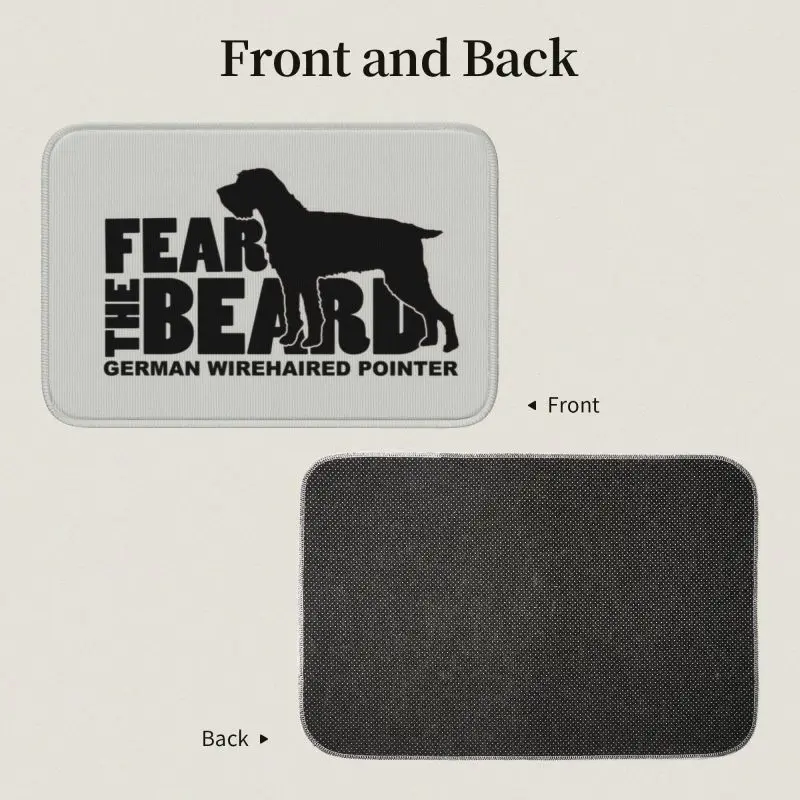 Custom Welcome German Shepherd Dog Floor Door Bath Kitchen Mat Anti-Slip Indoor Fear the Beard Doormat  Entrance Carpet Rug