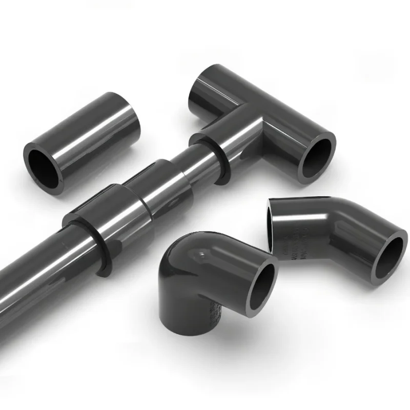 20mm-50mm Grey PVC Pipe Fittings Straight Elbow Tee Cross Connector Garden Aquarium Water Pipe Adapter 3 4 5 6 Ways Joints