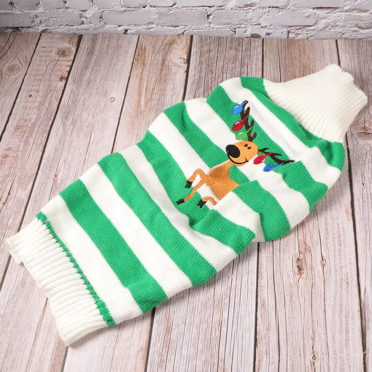 

Pet Christmas Clothes Sweater Winter Unique Elk Pattern Dog Clothes Puppy Clothing Warm Holiday Style