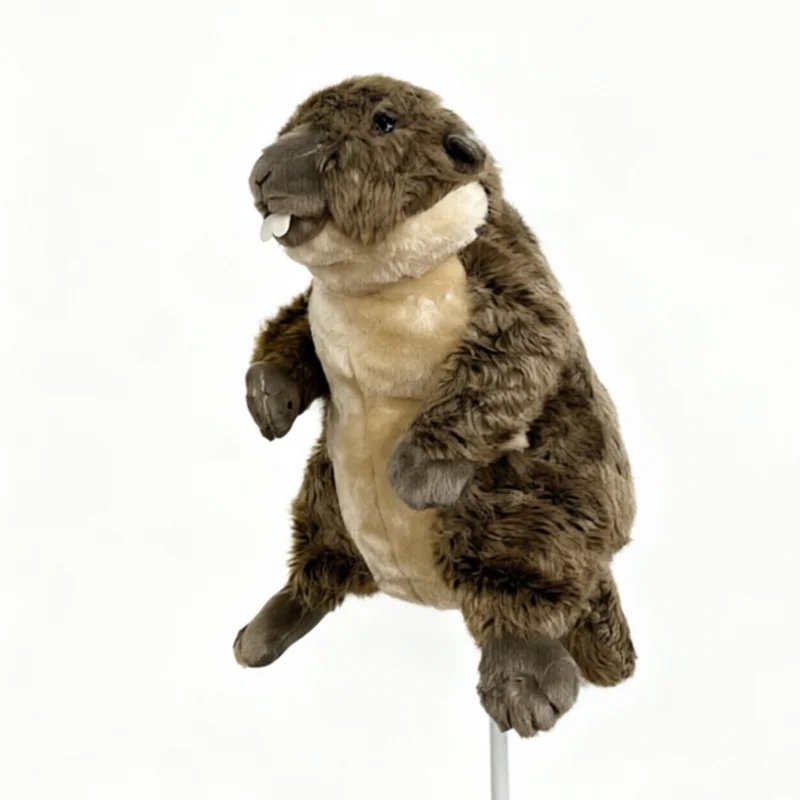 Tianwell Golf Driver headcover Brown gray Squirrel design Animal Golf Club Headcover view 4