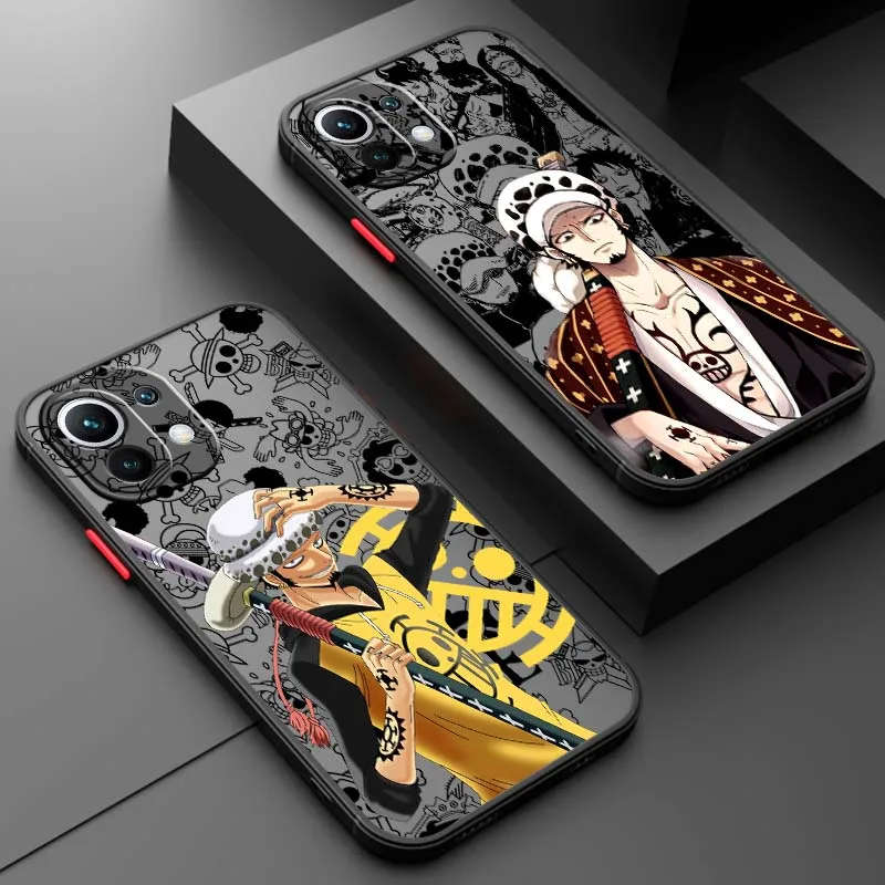 

One Piece Trafalgar Law Warrior For Xiaomi 15T 14T 13T 13 12T 12 12S 11T 11 11i 10 10T Ultra Pro Lite Frosted Translucent Case