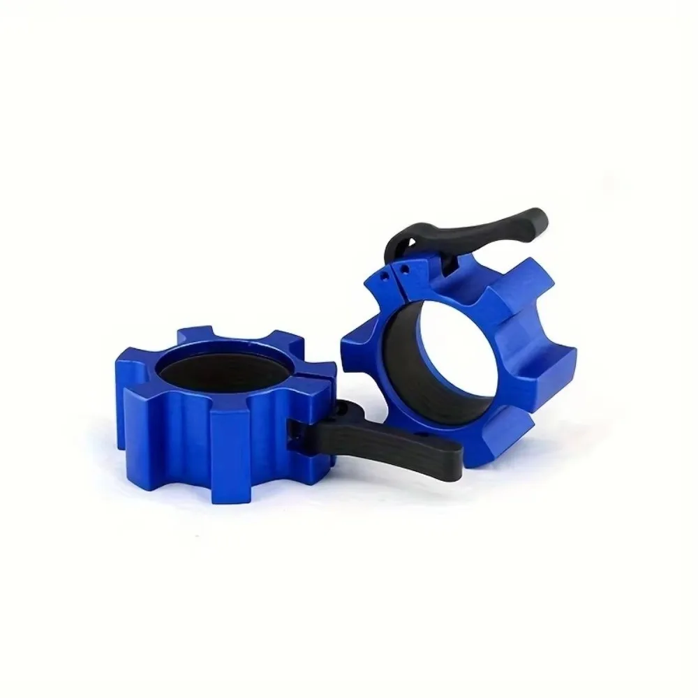 2pcs 2 Inch Barbell Clamps Quick Release Aluminum Alloy Barbell Collars Strength Training Anti Slip Weight Clips For Fitness