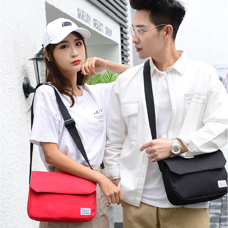 Youth Men Nylon Shoulder Messenger Bag Large Capacity Crossbody Bags For Teenager Shoulder Bag Retro Male Handbags