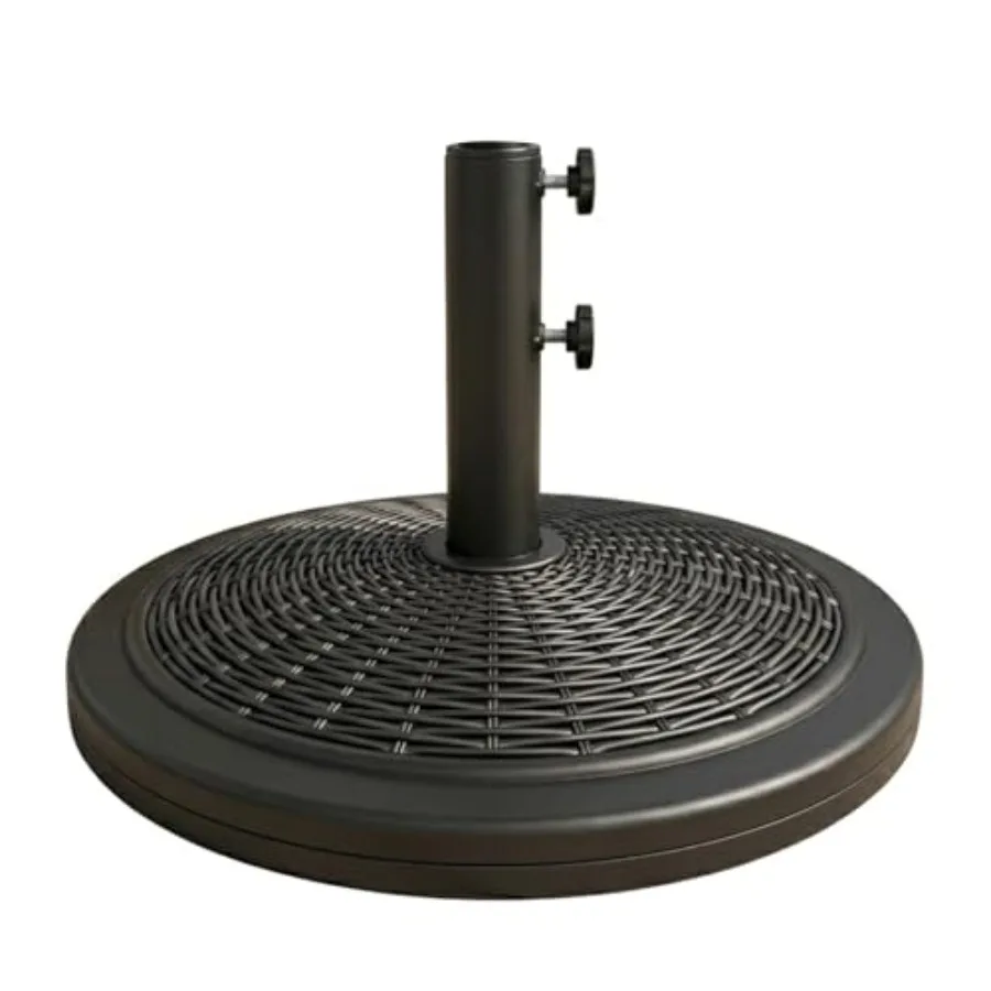 

TandJero Round Heavy Duty Patio Market Table Umbrella Base Weight Stand Pre-Filled for Outdoor