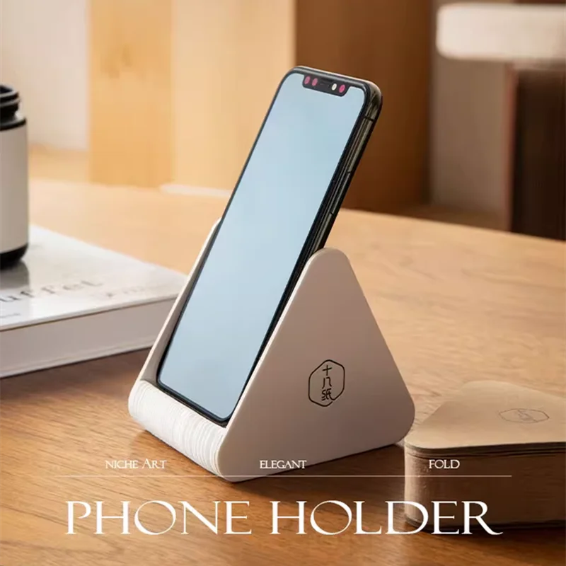 

Retractable Mobile Phone Bracket Creative Portable Desktop Phone Stand Folding Cell Phone Multi Type Paper Rack for Friend Gifts