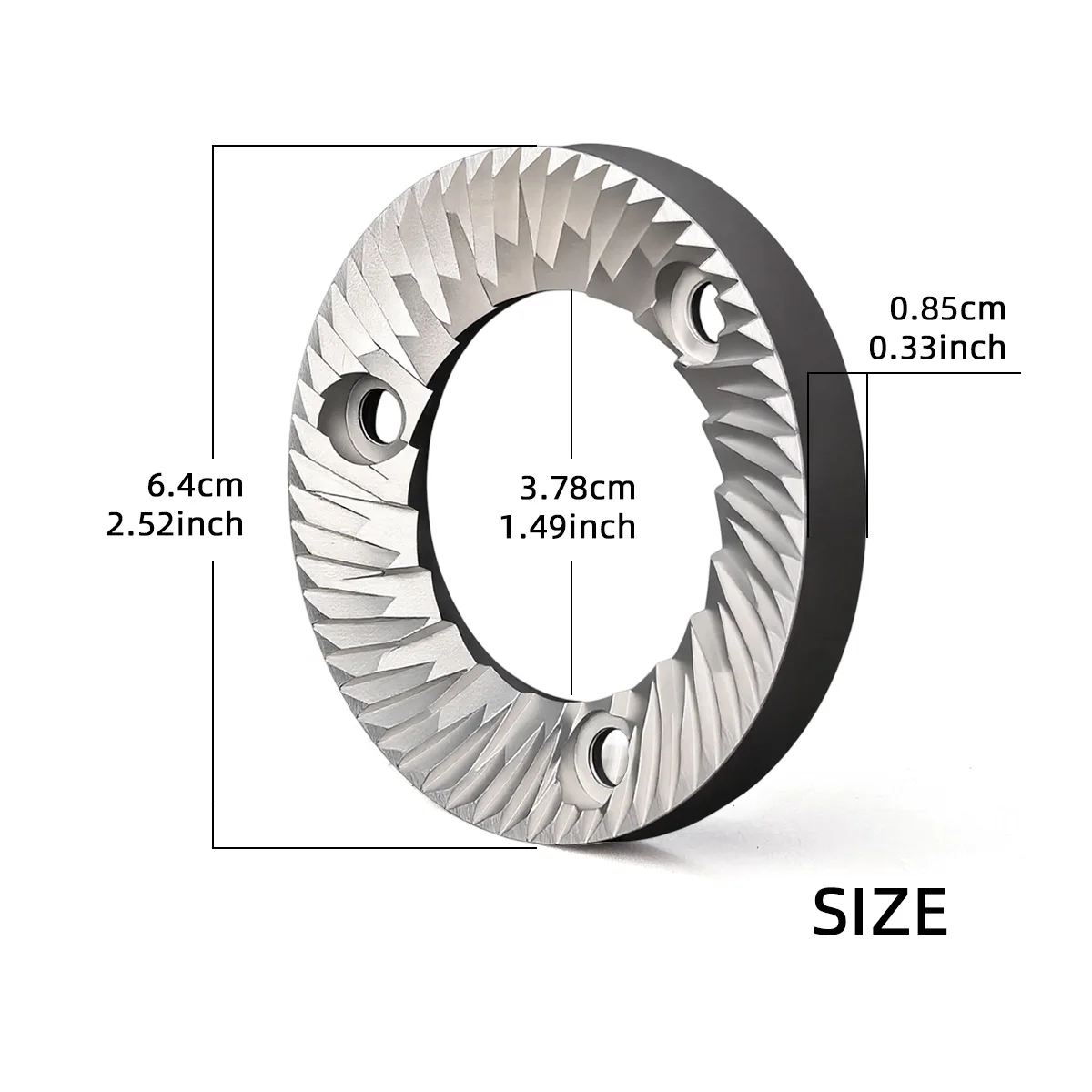 2PCS Coffee Grinding 64mm Flat Burrs Coffee Grinder Burr Multi Purpose Flat Burrs For DF64 DF64P DF64E DF64V for E5P E6P E37J