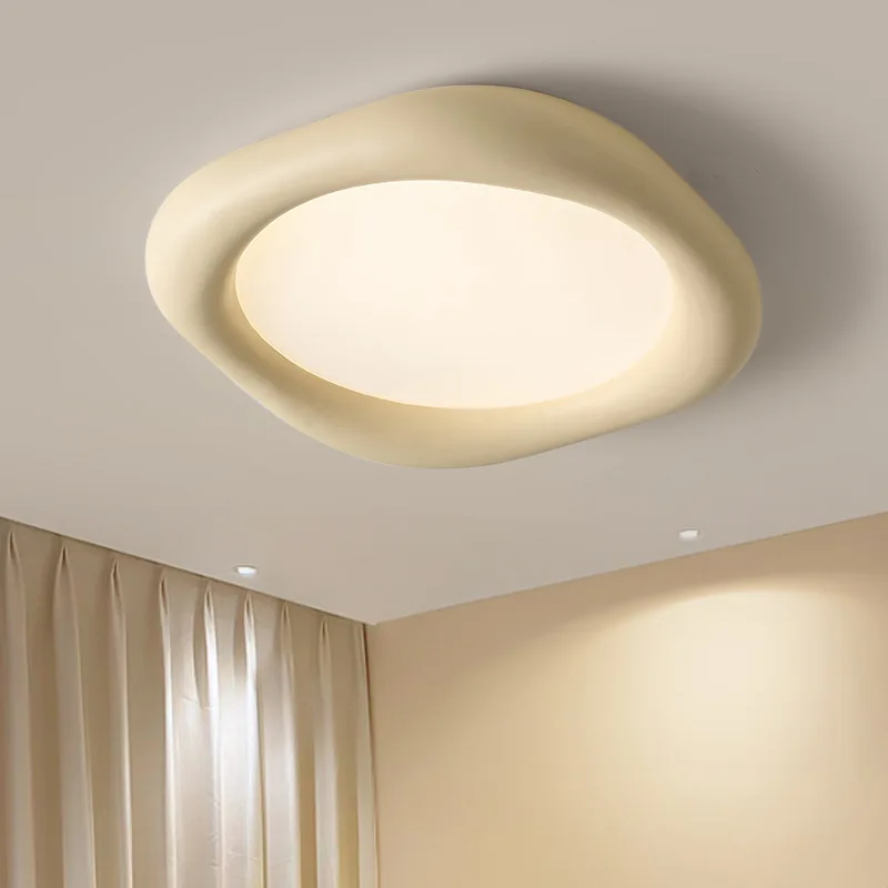 Full Spectrum Resin Cream Style Bedroom Ceiling Light Modern and Minimalist Master Bedroom Balcony Corridor Ceiling Light