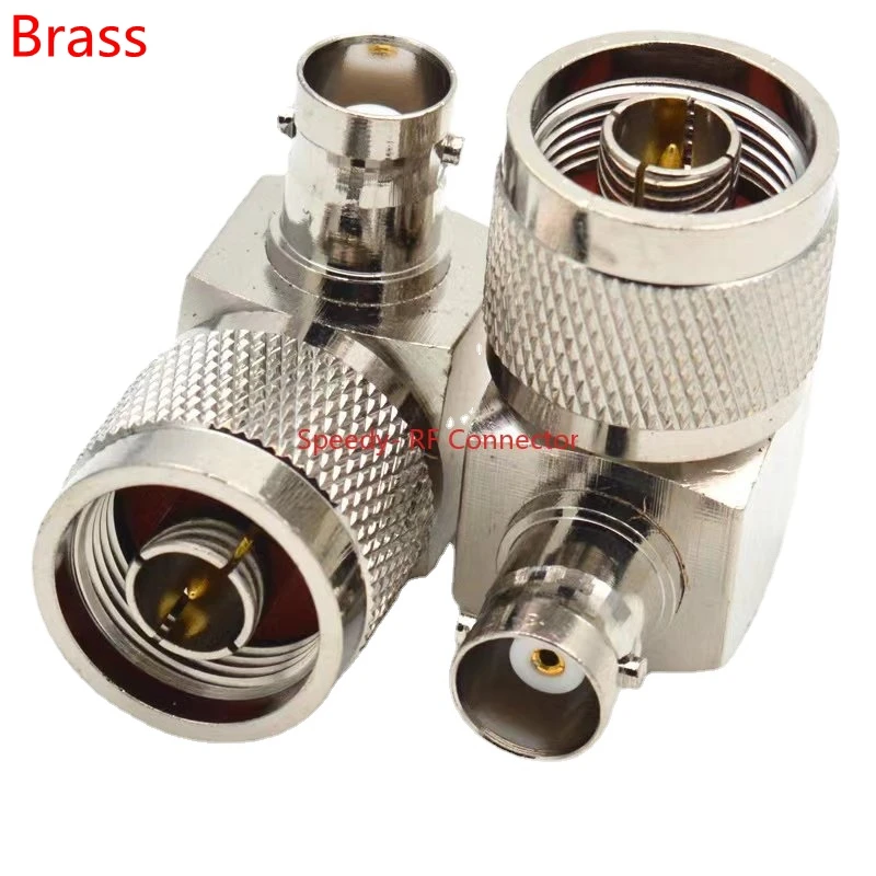 

1PCS L16 N Type Male To Q9 BNC Female Right Angle Connector BNC Female To N Type Male Adapter Coax Brass Fast Delivery BNC-N