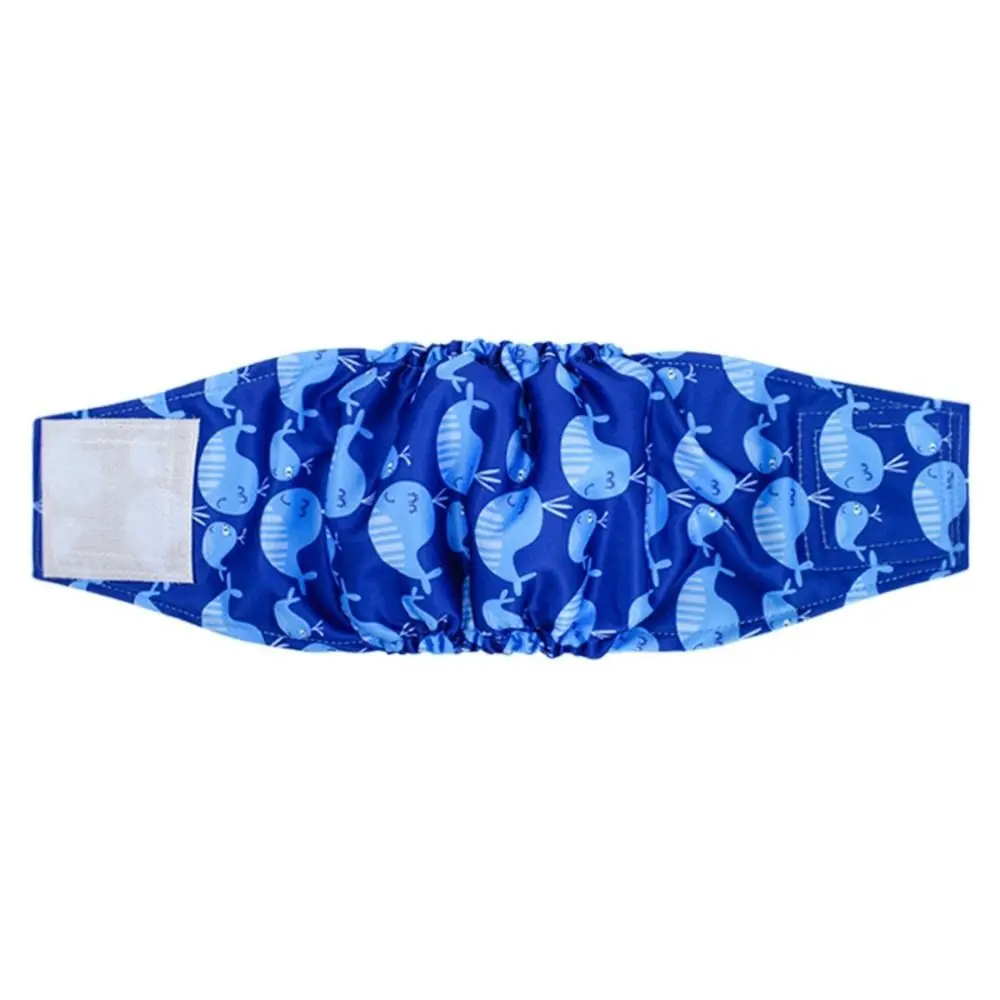 Cartoon Male Dog Belly Band Diapers Quick Absorption Leakproof Dog Diapers Washable Adjustable Male Dog Sanitary Pants