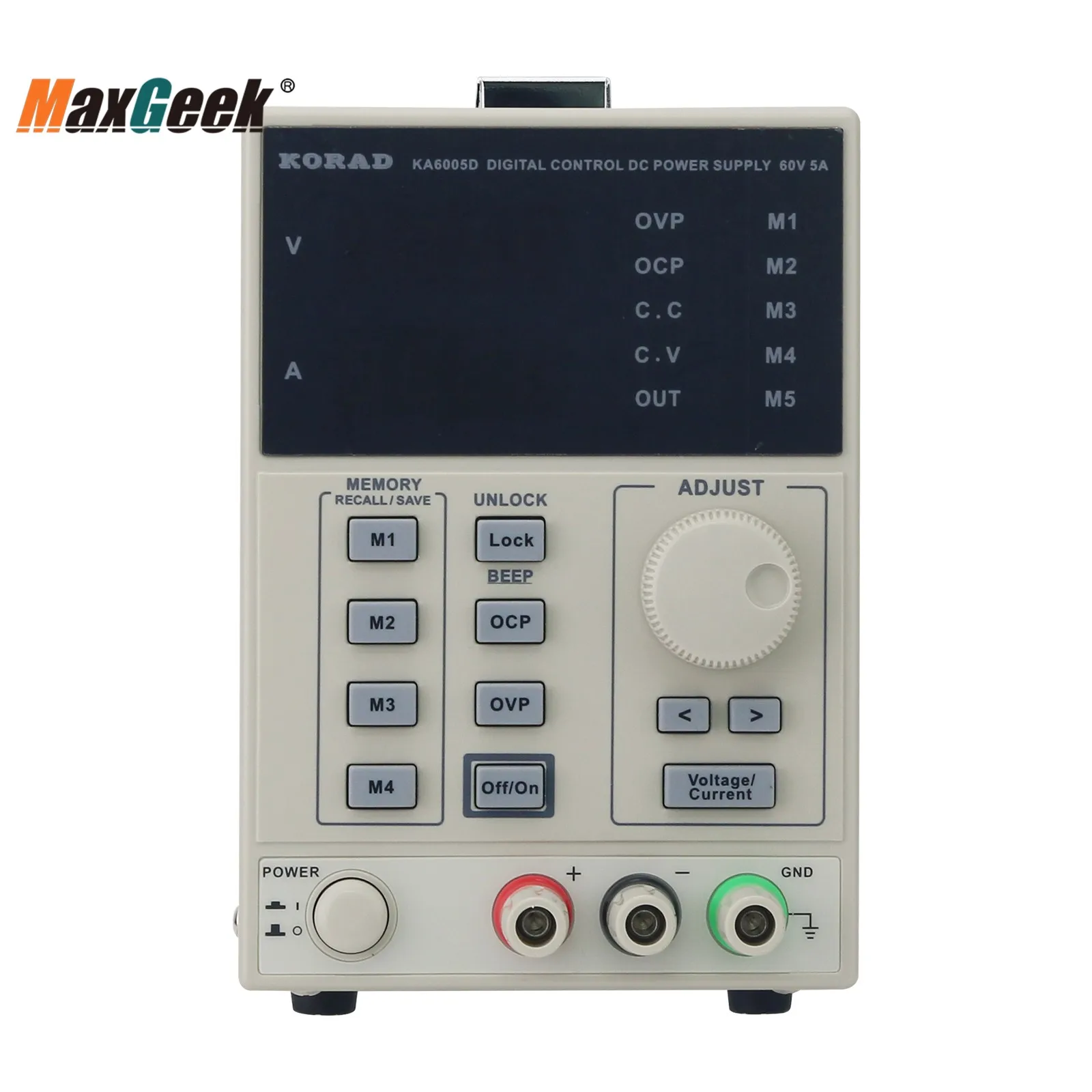 Maxgeek KORAD KA6005P 60V 5A Digital-Control DC Power Supply Programmable Power Supply with RS232 USB Ports