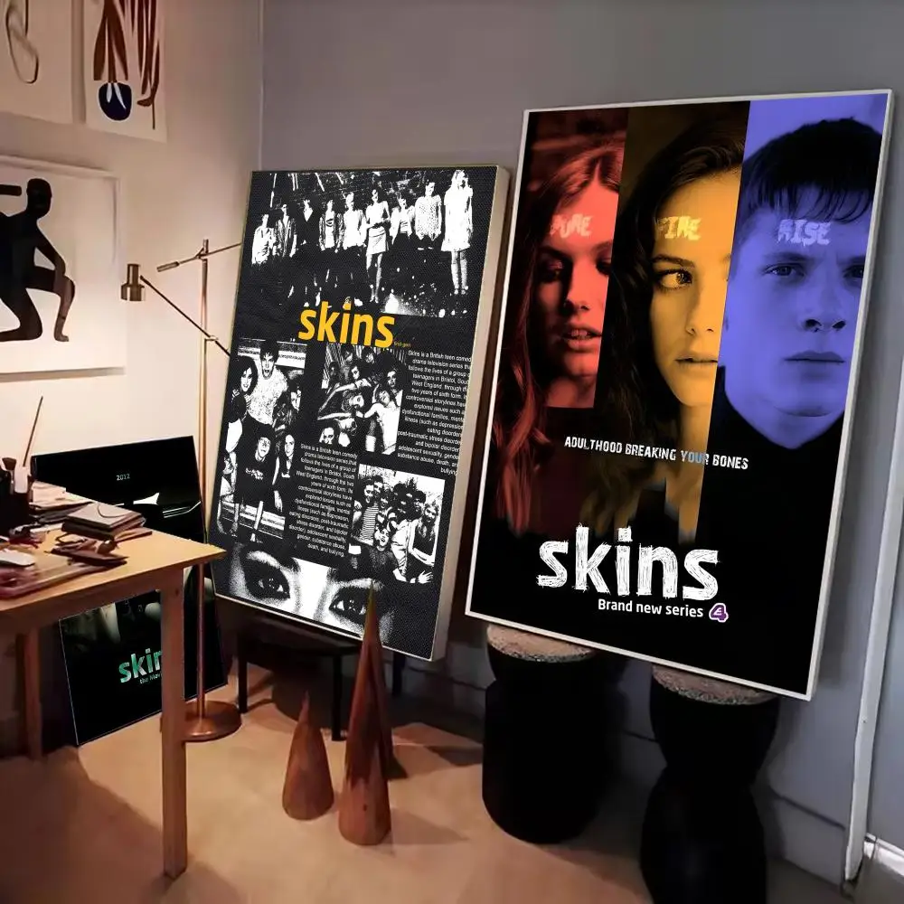 حار التلفزيون S-SKINS المشارك ورقة طباعة غرفة المعيشة المنزلي غرفة نوم مدخل بار مقهى الفن اللوحة الديكور