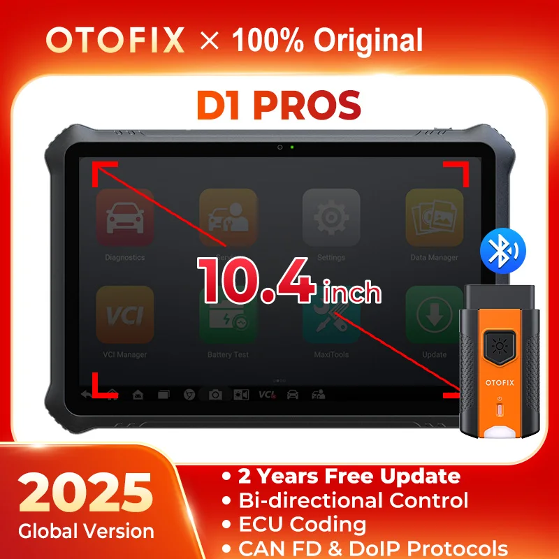 

OTOFIX D1 PROS ECU Кодирование Двунаправленное управление Диагностические инструменты Диагностический сканер CANFD DoIP 2-летнее обновление Управляемые функции