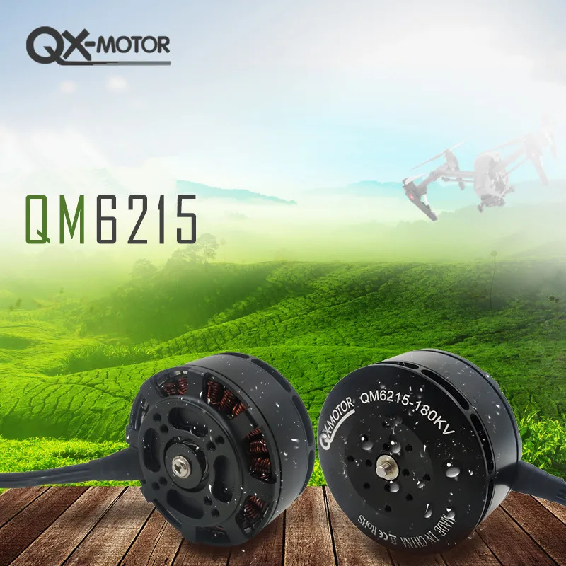 

QX-MOTOR QM6215 Двигатель против часовой стрелки/по часовой стрелки 180 кВ, пропеллер 2255/2455, подходит для системы питания сельскохозяйственных дронов