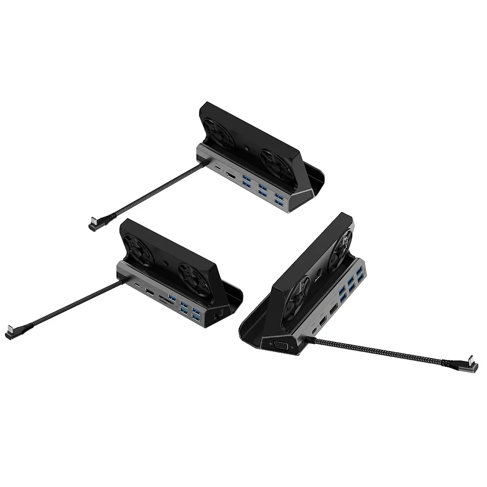 

Док-станция-хаб 4K 60 Гц с Gigabit Ethernet 1000 Мбит/с, HDMI-совместимая, Type-C, USB 3.0, 2.0, PD 100 Вт, RJ45 для Steam Deck