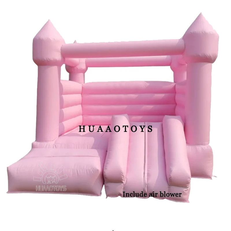 

Commercial Grade 3m x 3m Pink Bouncy Castle with Mini Slide