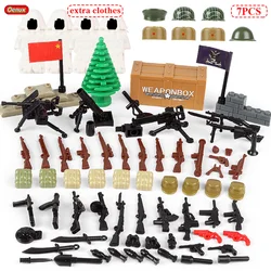 Oenux New The Battle Of Chosin Military Building Block Mini Chinese US Army Soldiers Figures With Weapon MOC Brick Toy Kids Gift